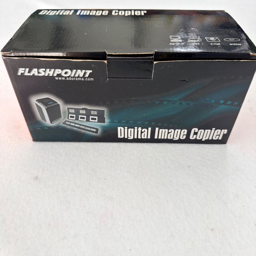 Flashpoint Digital Image Copier 5MP Film Slide Negative Scanner USB Software CD